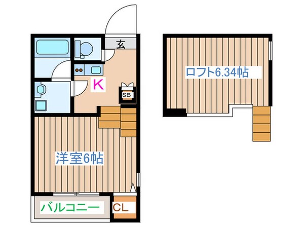 ハーモニーテラス六丁の目中町Ⅱの物件間取画像